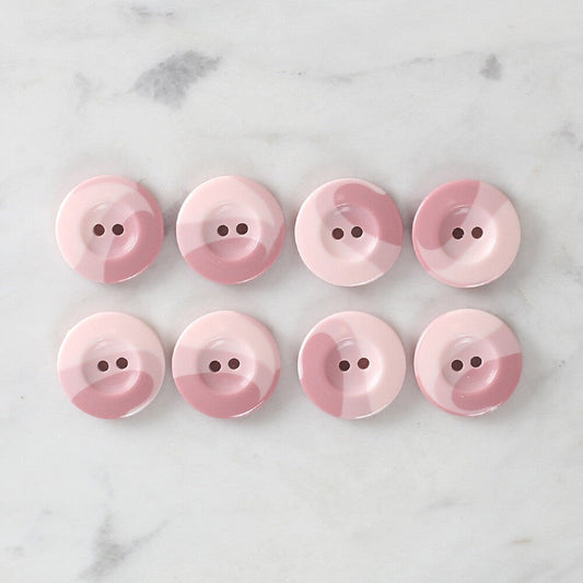 Loren Crafts 8'li Düğme Pembe - 1123