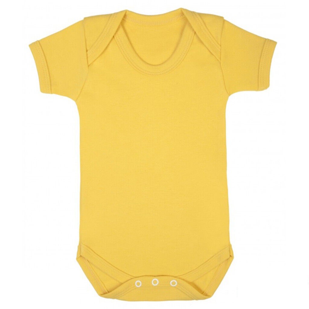 Sema Baby Prematüre Yarım Kol Penye Çıtçıtlı Badi - Sarı