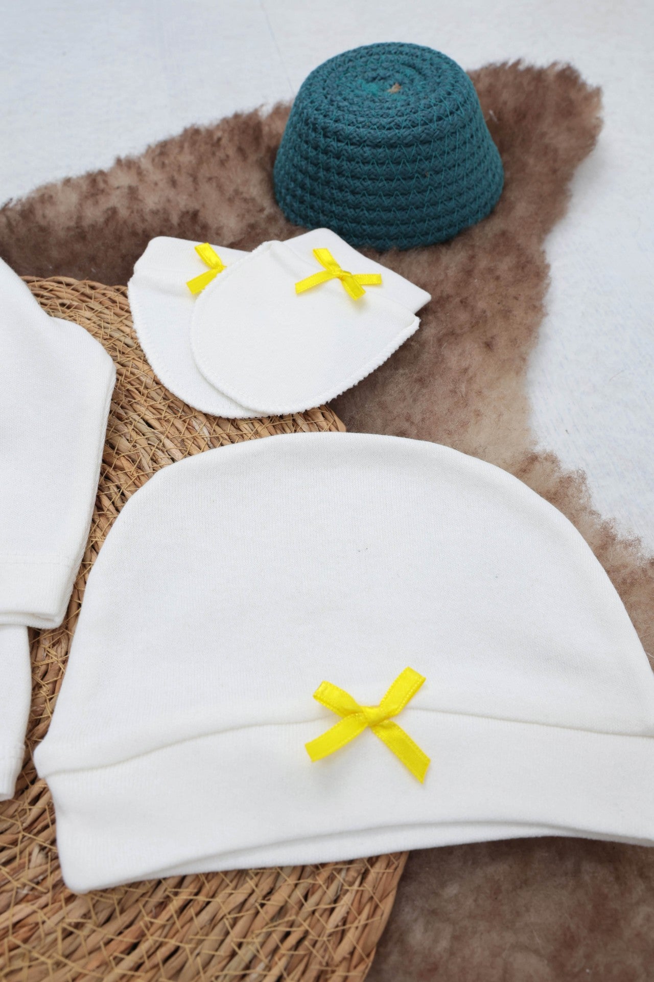 Sema Baby 5 Parça Gülen Surat Hastane Çıkışı Zıbın Seti 0-3 Ay