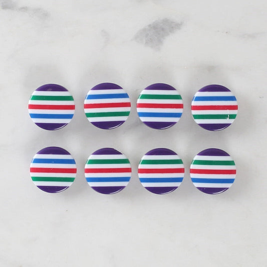 Loren Crafts 8'li Desenli Düğme - 1084