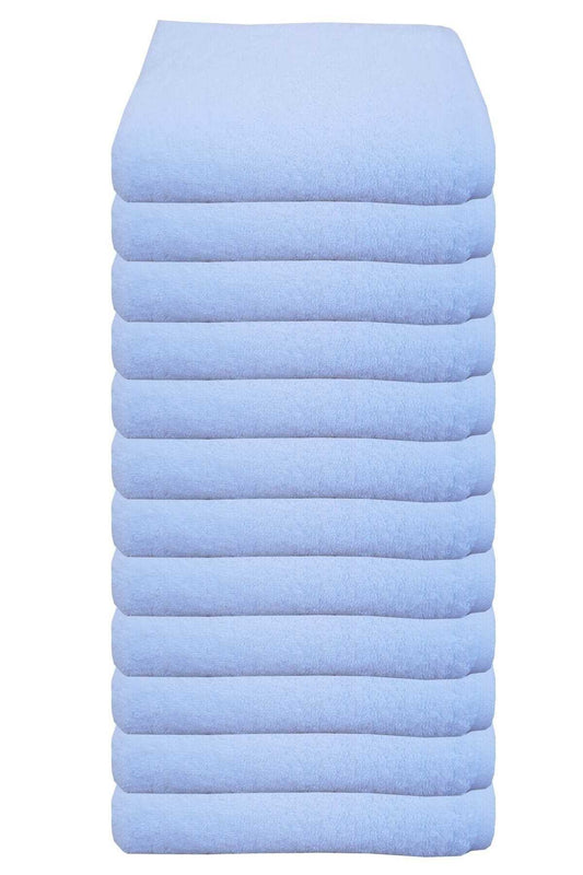 12 li Otel Tipi El Yüz Havlusu 100 Pamuklu Beyaz 50x90 cm