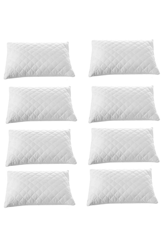 8 li Kapitoneli Yastık Koruyucu 100 Pamuk 50X70