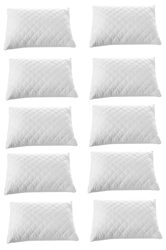 10 lu Kapitoneli Yastık Koruyucu 100 Pamuk 50X70