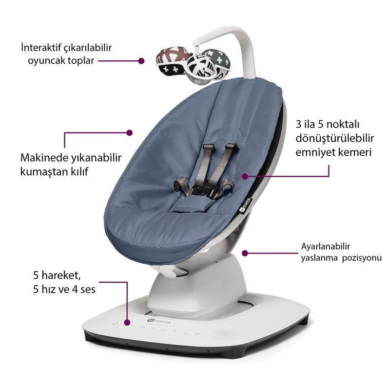 4Moms Mamaroo 5.0 Elektrikli Ana Kucağı - Rosewood