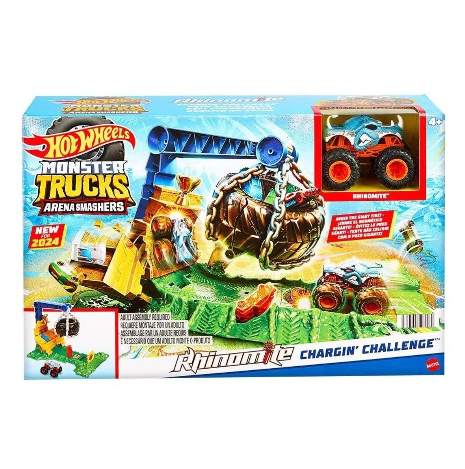 Hot Wheels Monster Trucks Arenada Rhinomite Mücadelesi Oyun Seti HTP18