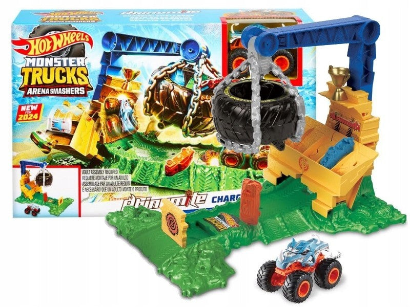 Hot Wheels Monster Trucks Arenada Rhinomite Mücadelesi Oyun Seti HTP18