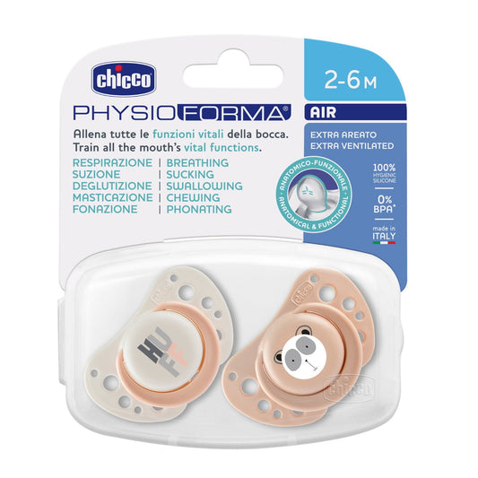 Chicco PhysioForma Air 2'li Silikon Emzik 2-6 Ay Kız