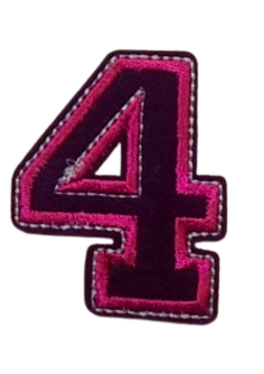 Aplike Ütü İle Yapışan 4  Rakamı  Arma 4x4 cm