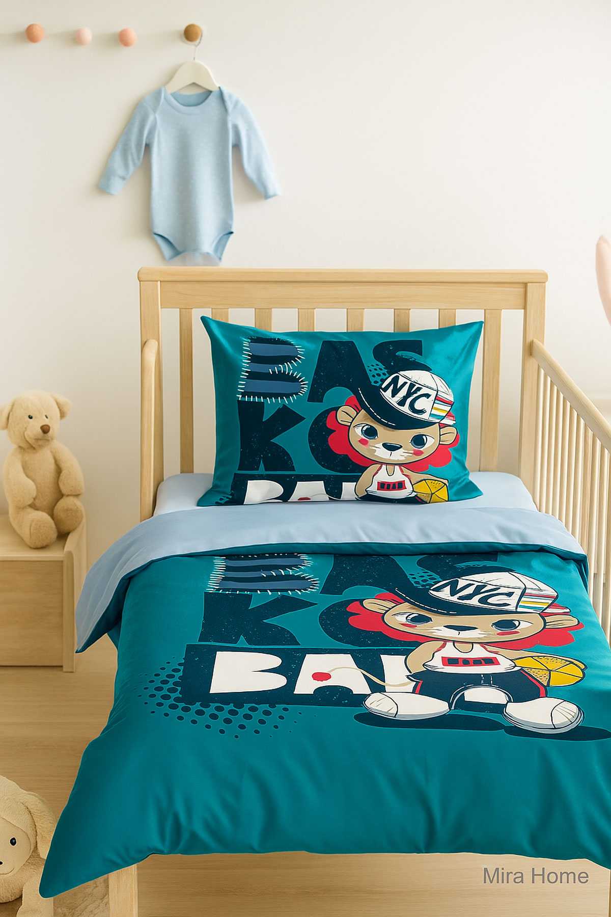 Yenidoğan Erkek Bebek Nevresim Takımı &#37;100 Pamuklu Nyc