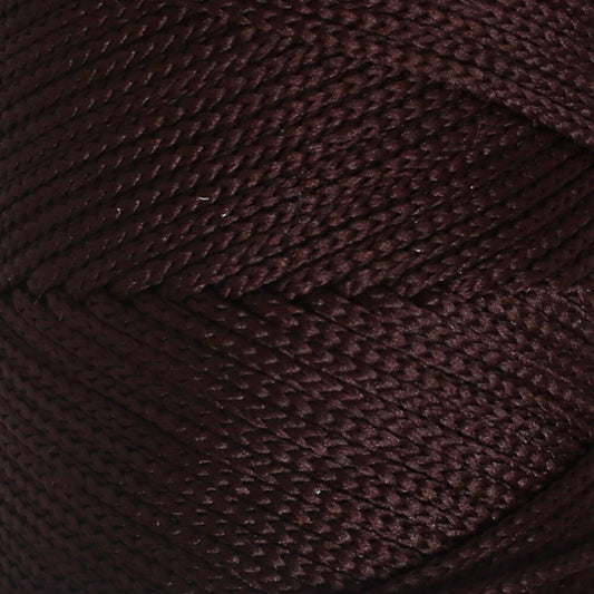 Loren Polyester Soft Macrame Koyu Kahverengi El Örgü İpi - LM034 - 34440