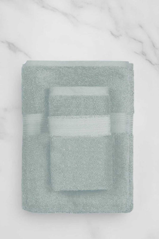 2 Parça Battal Lüks Premium Banyo Spa Havlu Takımı 90x170 Cm Açık Gri