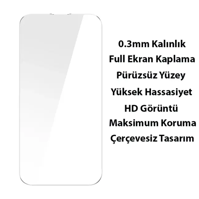 Baseus Liquid Silica Gel iPhone 14 6.1 Magsafe Silikon Kılıf + Tempered Ekran Koruyucu Set-(5775)