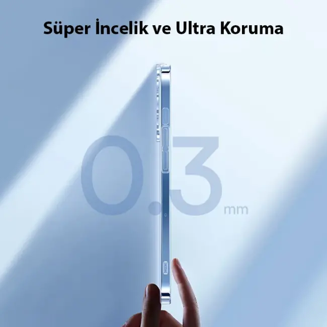 Baseus Crystal iPhone 14 Pro Max 6.7 Ultra-Thin Silikon Kılıf + Tempered Ekran Koruyucu Set-(5775)