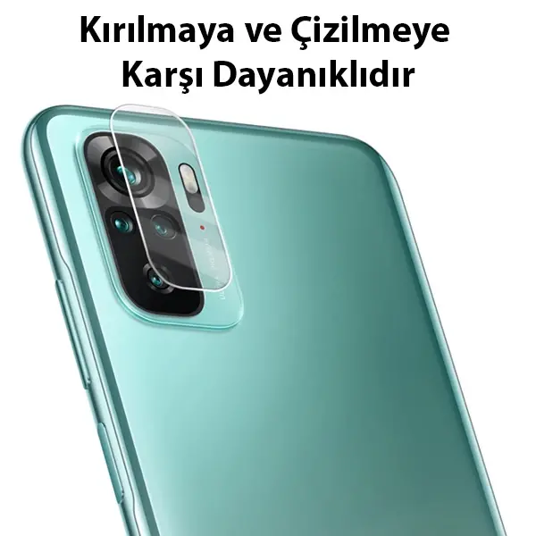 ALLY Xiaomi Redmi Note 10 4G Tempered Glass Cam Kamera Koruyucu-(5775)