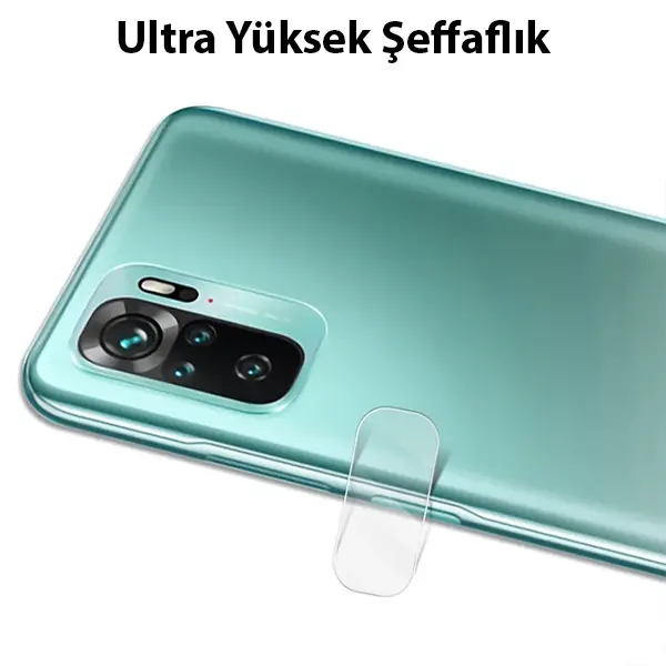 ALLY Xiaomi Redmi Note 10 4G Tempered Glass Cam Kamera Koruyucu-(5775)