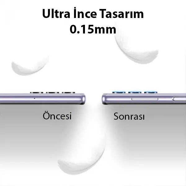 Ally Samsung Galaxy A32 4G Tempered Glass Cam Kamera Koruyucu-(5775)