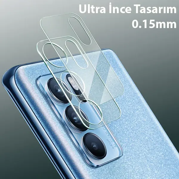 Oppo Reno6 Pro 3D Full Tempered Cam Kamera Koruyucu-(5775)