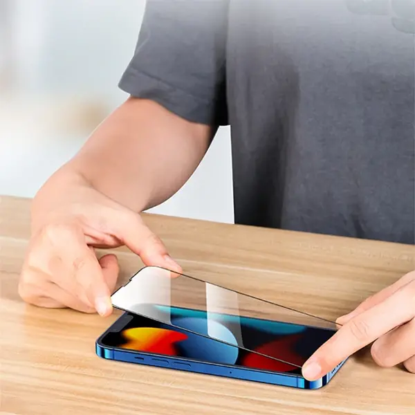 Ally Full Kaplama iPhone 13 Mini 5.4 Full Glue Cam Ekran Koruyucu-(5775)