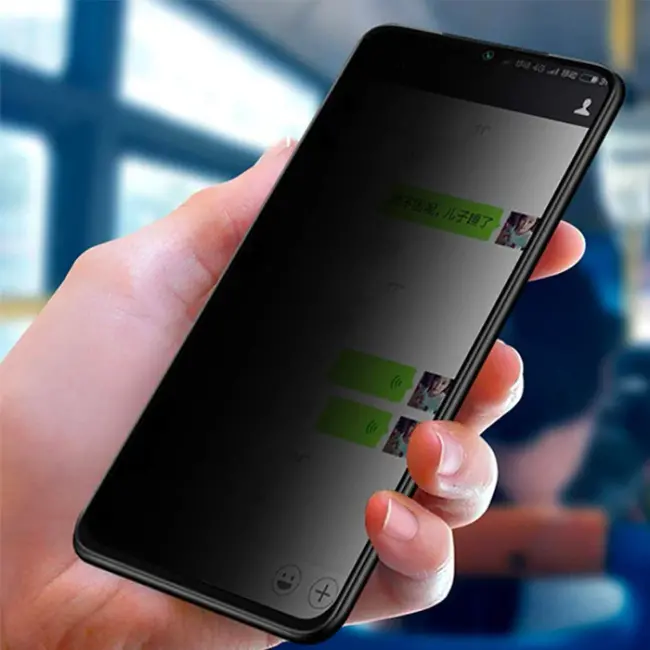 Xiaomi Mi Play 3D Privacy Gizlilik 3d Full Kırılmaz Cam Koruyucu Anti-Spy-(5775)