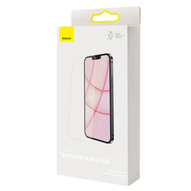 Baseus iPhone 13 Pro Max 0.3mm Tempered Full Cam Ekran Koruyucu 2 Adet Set-(5775)