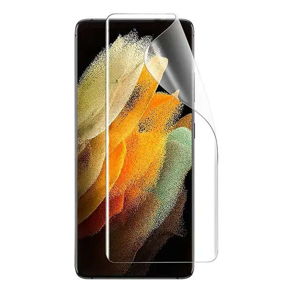 GOR SM Galaxy S21+Plus HD Darbe Emici Ekran Koruyucu Jelatin 5 Adet Set-(5775)