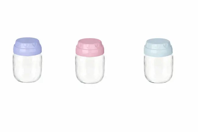 3 Adet Vintage Dekoratif Cam Kavanoz 425ml - 14,3 Oz