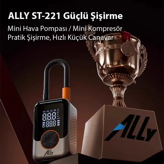 ALLY ST-221D Pro Akıllı Hava Kompresörü Araç kablosuz hava pompası-(5775)