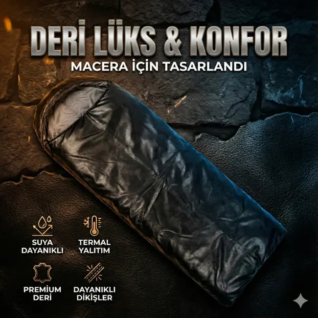 -10 Derece Su Geçirmez Kamp Gezi  Uyku Tulumu (210x70 Cm)