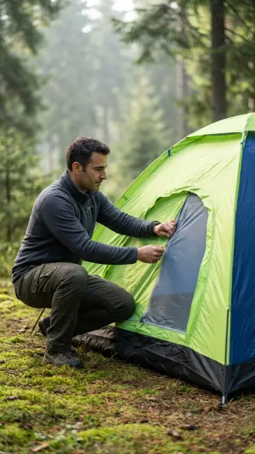 10 Kişilik Kolay Kurulumlu Kamp Çadırı (300x300x170)