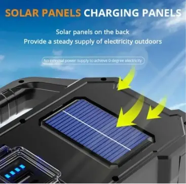 Polizei P-880a Solar Powerbanklı Şarjlı Taşınabilir Güçlü Fener
