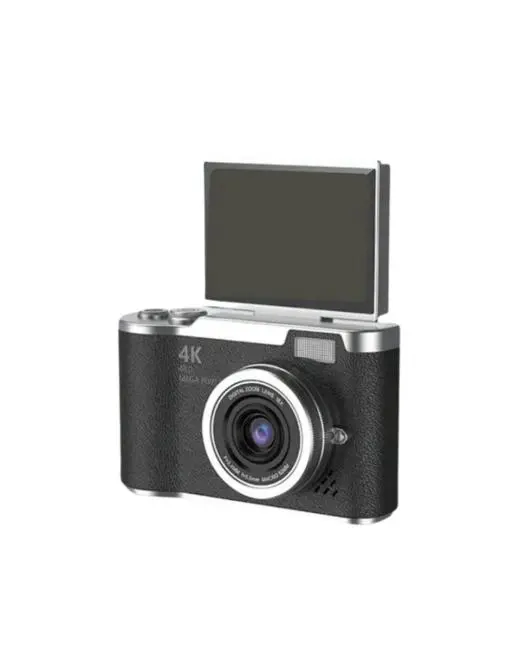 4K Dijital Kamera 48 MP 8X Zoom ve 180 Derece Flip Ekran Vlog Çekim Özellikli