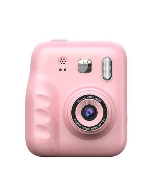 Çocuk Dijital Fotoğraf Makinesi Anında Baskı ve HD Video Kayıt Özellikli 5 kalem ve 4 rulo kağıt hediye