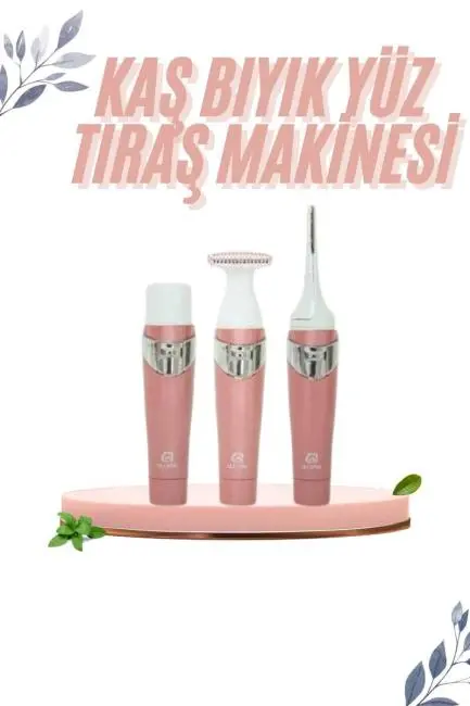 3 İn 1 Epilasyon Aleti Hassas Ciltlere Özel Uzun Ömürlü Kaş Yüz Burun