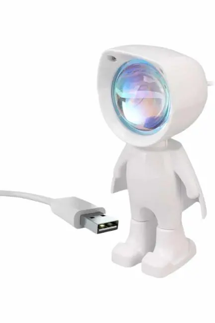 Gün Batımı Projektör Lamba Astronot Görünümlü Dekoratif Masa Lambası