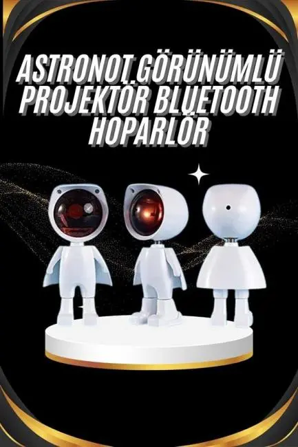 Gün Batımı Projektör Lamba Astronot Görünümlü Dekoratif Masa Lambası