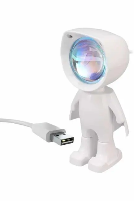 Gün Batımı Projektör Lamba Astronot Görünümlü Dekoratif Masa Lambası