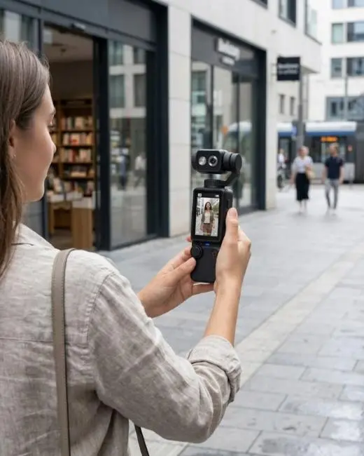 4K Ultra HD Vlog Kamera 2.0 İnç IPS Ekran ve Döner Lens Taşınabilir Aksiyon Kamera