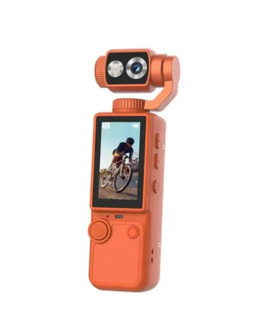 Taşınabilir 4K Gimbal Kamera 180 Derece Döner Lens Stabil Video Çekim Özellikli