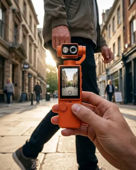 4K Ultra HD Gimbal Vlog Kamera 180 Derece Döner Lens ve Sabitleyici Özellikli