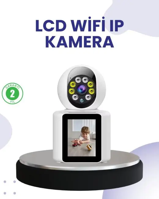 WiFi İç Mekan Kamera 2K Gece Görüşlü Çift Yönlü Görüntü Konuşma Destekli