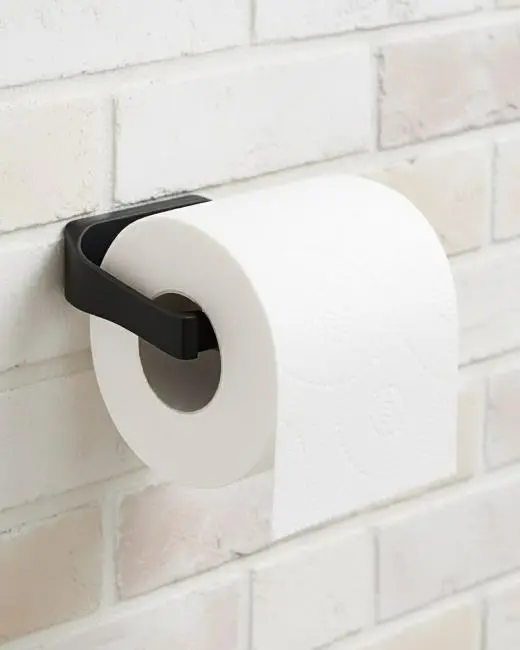 Siyah Tuvalet Kağıdı Tutucu Mat Kaplama Banyo Peçetelik