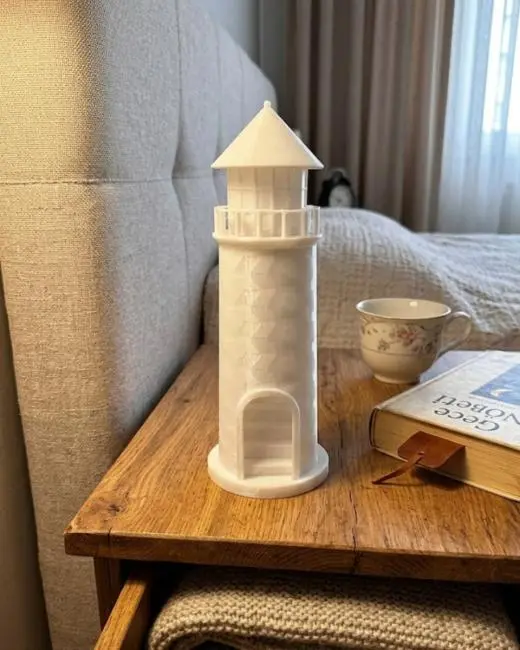 Modern Tasarımlı 3D Deniz Feneri Ev Dekorasyon Ürünü