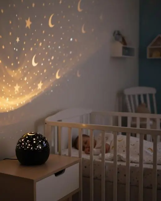 Hoparlörlü Yıldız Projektör Oda Lambası