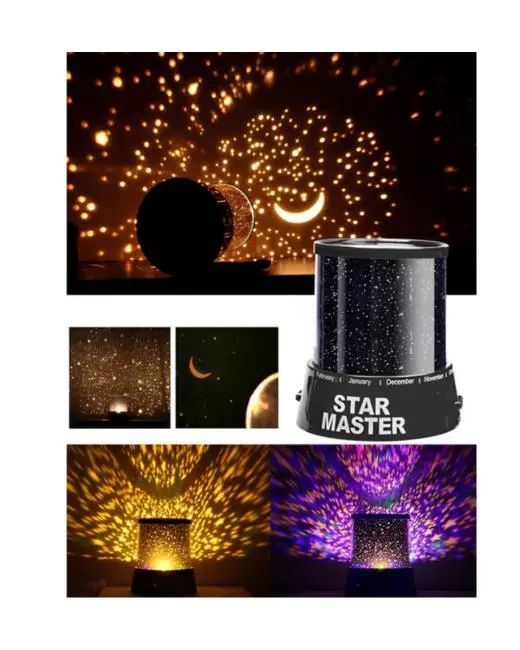 Star Projektör Gece Lambası Tavana Yıldız Yansıtan LED Işık