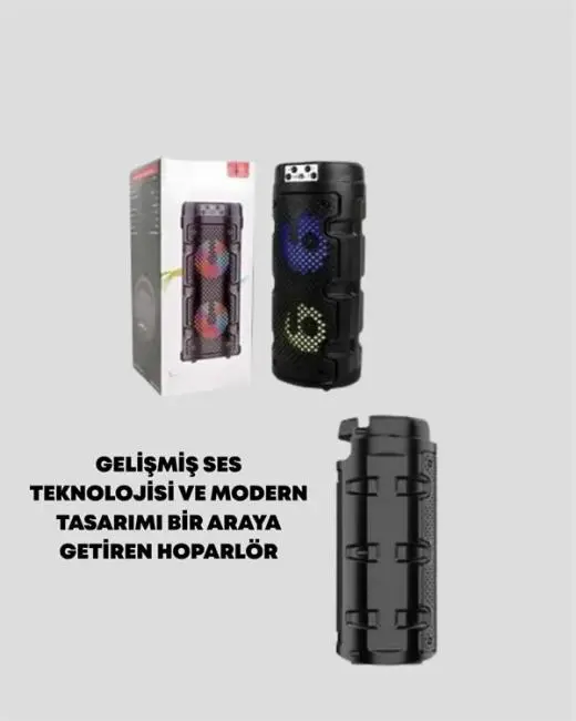 Kompakt Tasarım Yüksek Ses Performansı – Çoklu Giriş Seçenekli Kablosuz Hoparlör (Bluetooth USB SD Kart AUX)