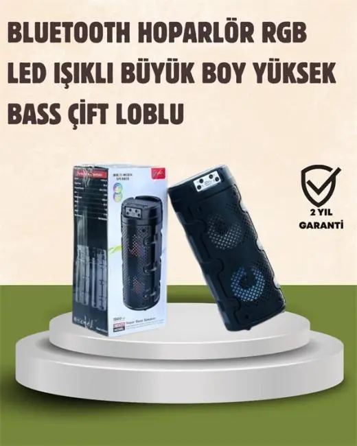 Kompakt Tasarım Yüksek Ses Performansı – Çoklu Giriş Seçenekli Kablosuz Hoparlör (Bluetooth USB SD Kart AUX)