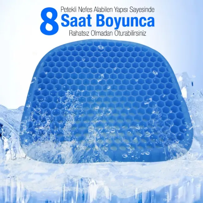 Ally Nefes Alabilen Kaymaz Yumuşak Ev Ofis ve Araba Koltuk Minderi-(5775)