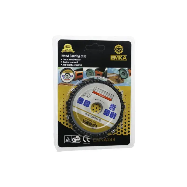 Emka-244 Wood Carving Disc ( 115x22mm ) ( Zincirli ) ( Ahşap ) Testere ( Disk )*200