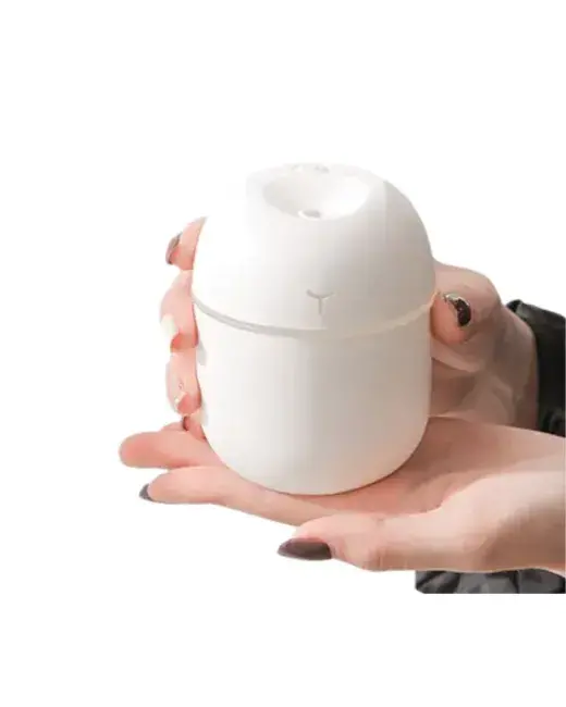 Sessiz Mini Nemlendirici 5 Esans Hediyeli USB Bağlantılı LED Işıklı Buhar Makinesi