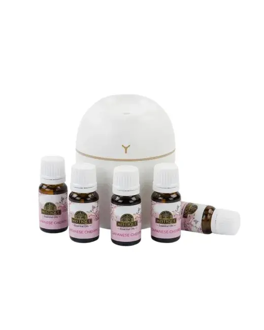 Taşınabilir Mini Nemlendirici 5 Esans Hediyeli Sessiz LED Işıklı Difüzör